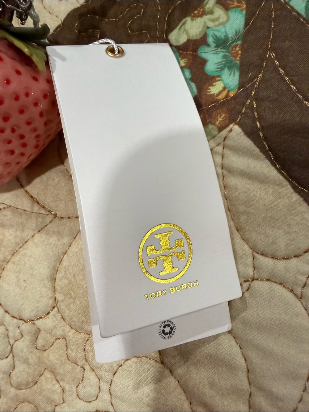 Tory Burch strawberry bag charm nwt - Picture 2 of 6